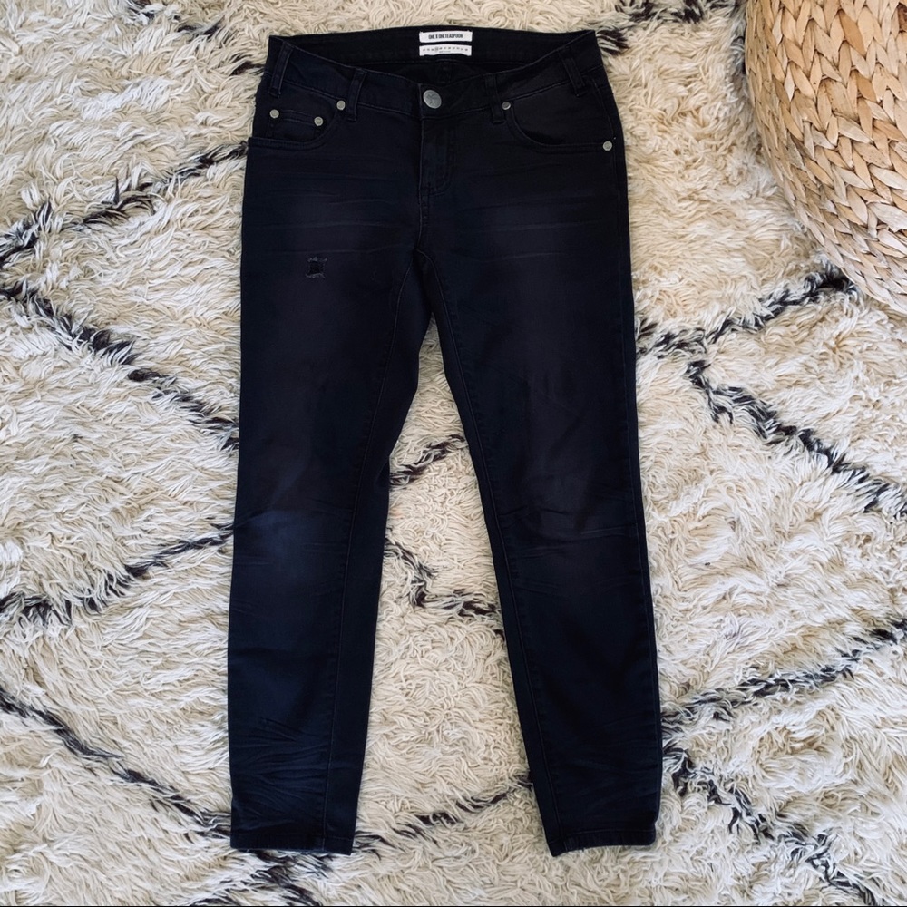 One Teaspoon black freebird II crop jeans sz 25